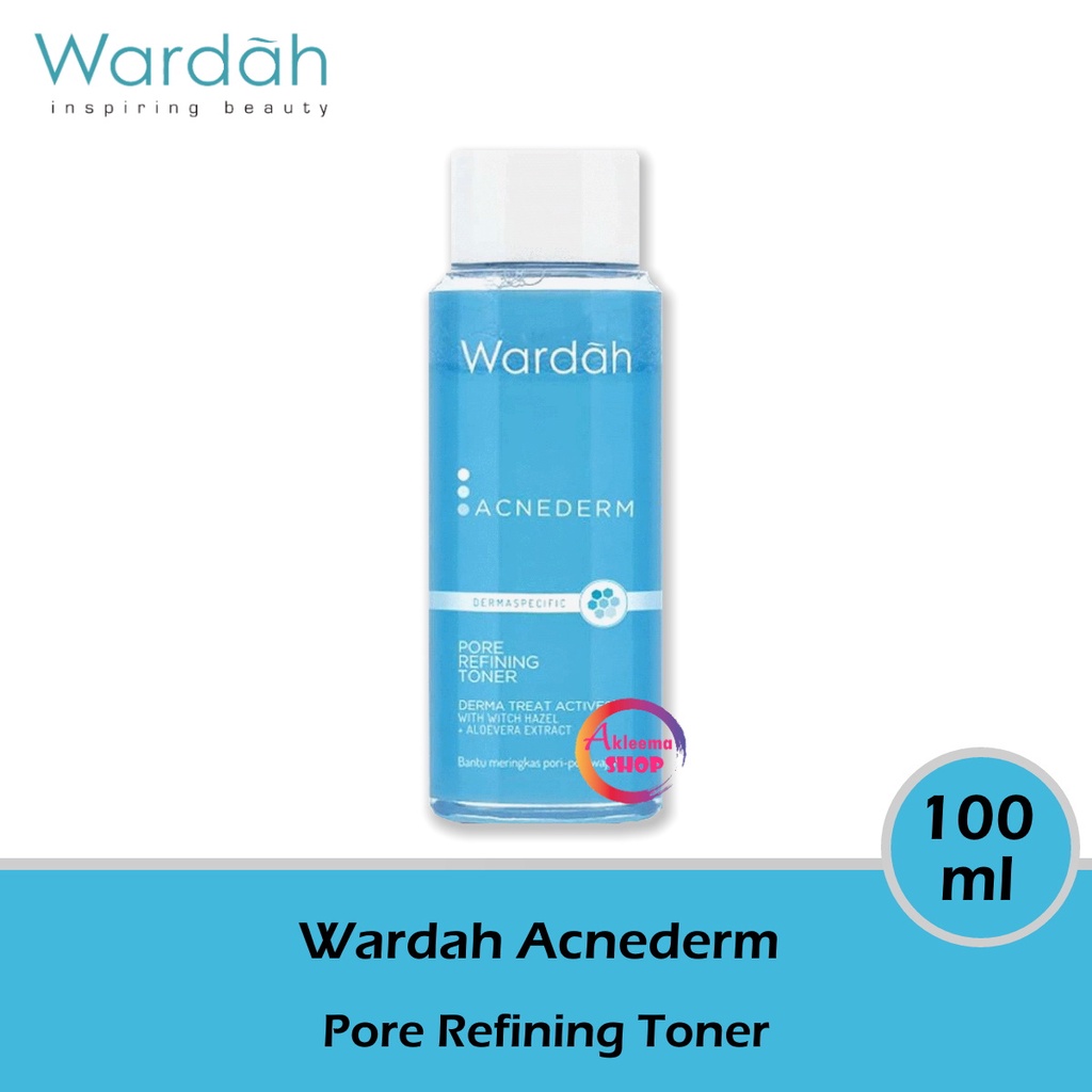 Paket Wardah Acnederm Perawatan Jerawat 5pcs (Day 40ml+Night 40ml+Gel 15ml+Toner 100ml+Cleanser 60ml)