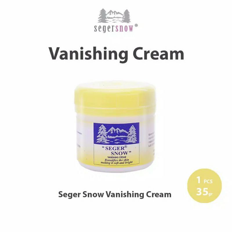 Seger Snow kuning Vanishing cream 35gram