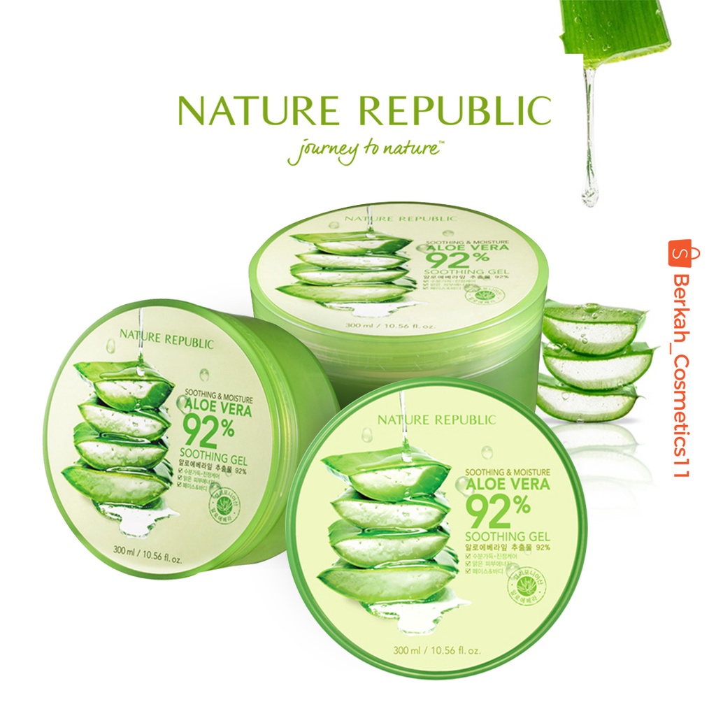 Nature Republic Aloe Vera 92% Shooting Gel BPOM 300ml