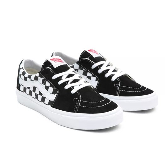 SEPATU VANS OFF THE WALL | SK8 LOW BLACK / CHECK