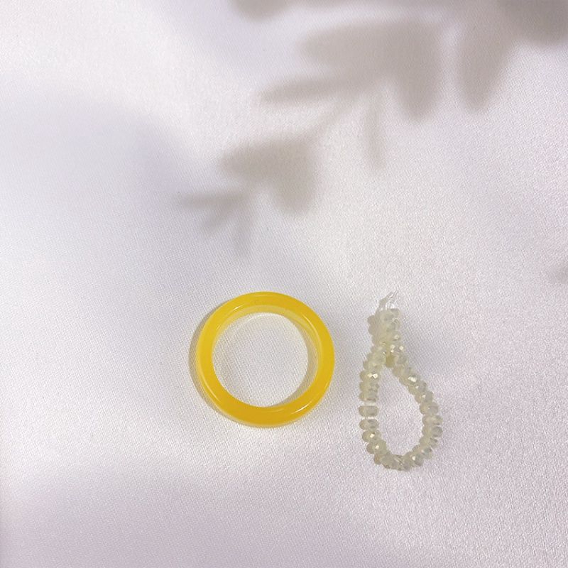 Resin Ring Set Korea Simple Temperament Wild