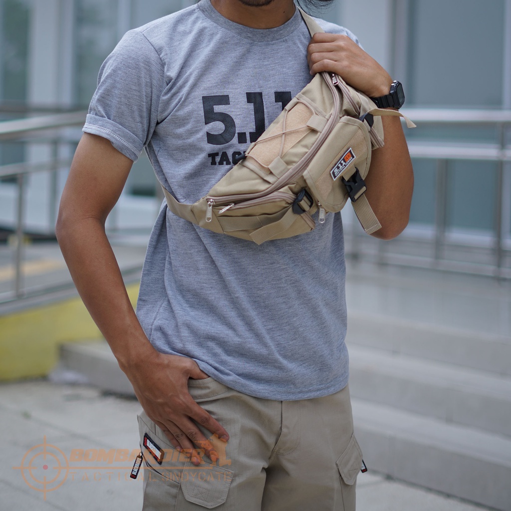 Tas pria selempang Model trendy Tas Pinggang Waist Bag Import / Tas Pinggang Tactical Outdoor Tactical 5.11