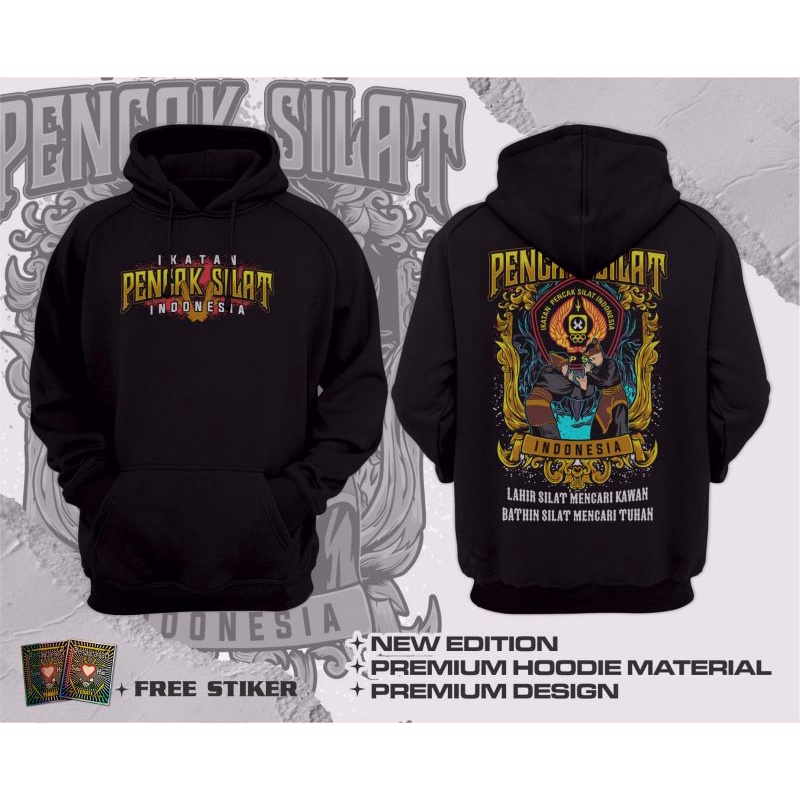 HOODIE PENCAK SILAT INDONESIA JAKET IPSI JAKET SEDULUR SILAT / HOODIE PENCAK