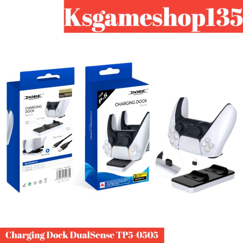 DOBE PS5 DualSense Charging Dock Stik PS5 TP5-0505