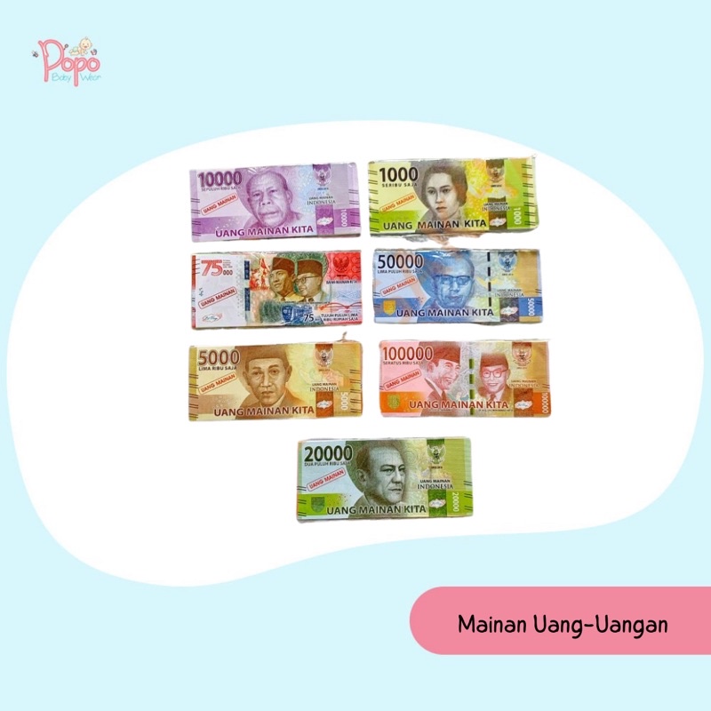 Mainan Uang-Uangan isi 30 lembar (Mainan anak Uang -Uangan/Uang Accesories Mahar)