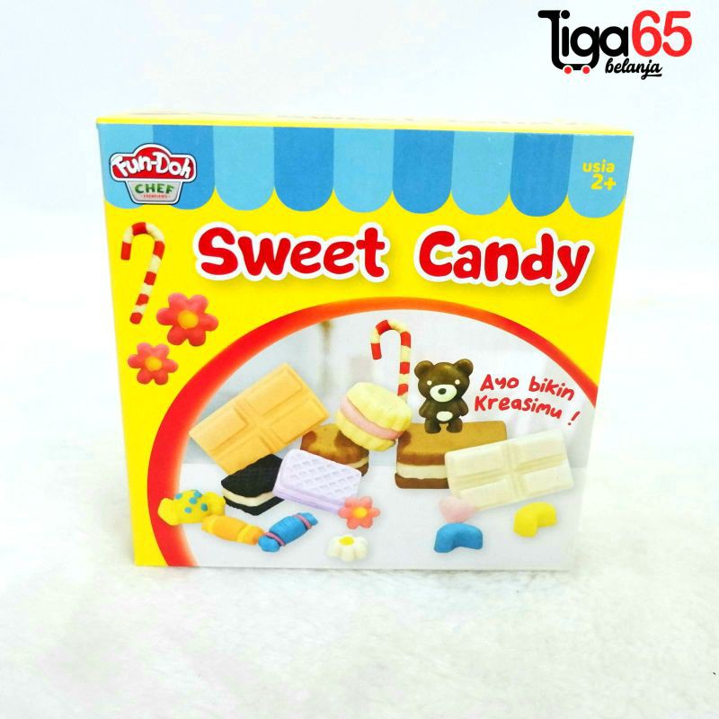 Fun Doh / Lilin Mainan Anak / Mainan Edukasi / Clay / Sweet Candy / Fun Dough Sweet Candy