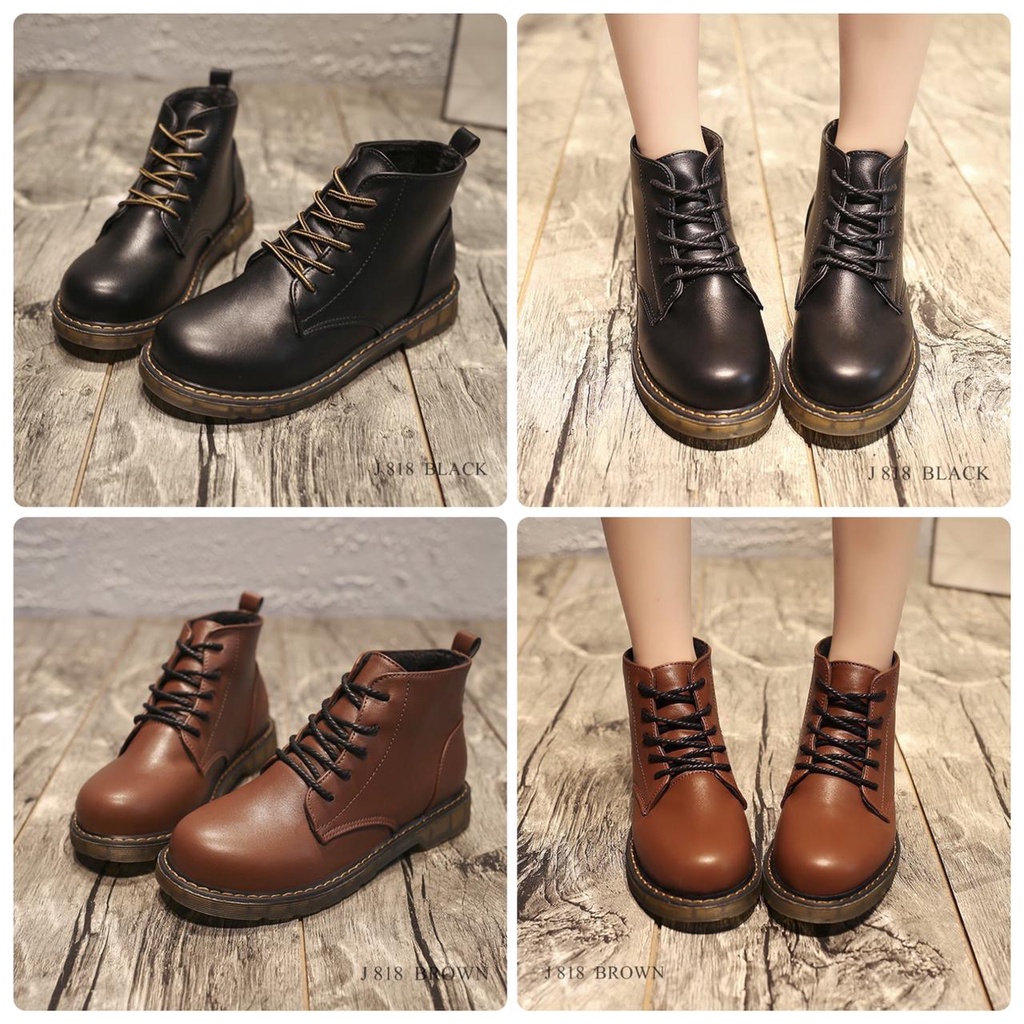 SEPATU WANITA BOOTS DINAR FASHION 818