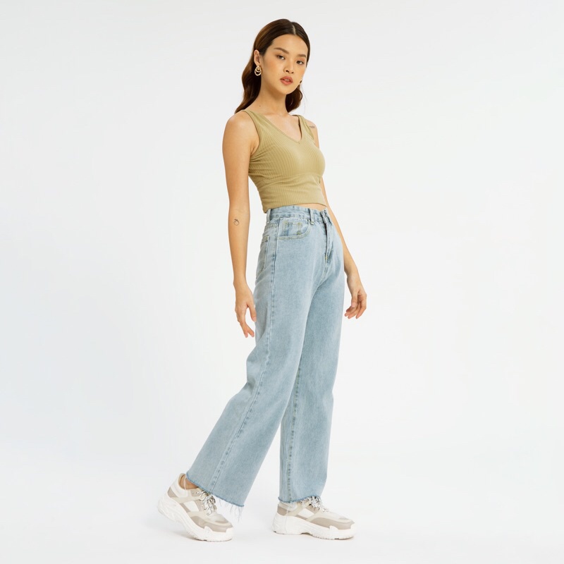 VIERLIN - Jeans 3156 - HIGH WAIST BAGGY LOOSE JEANS