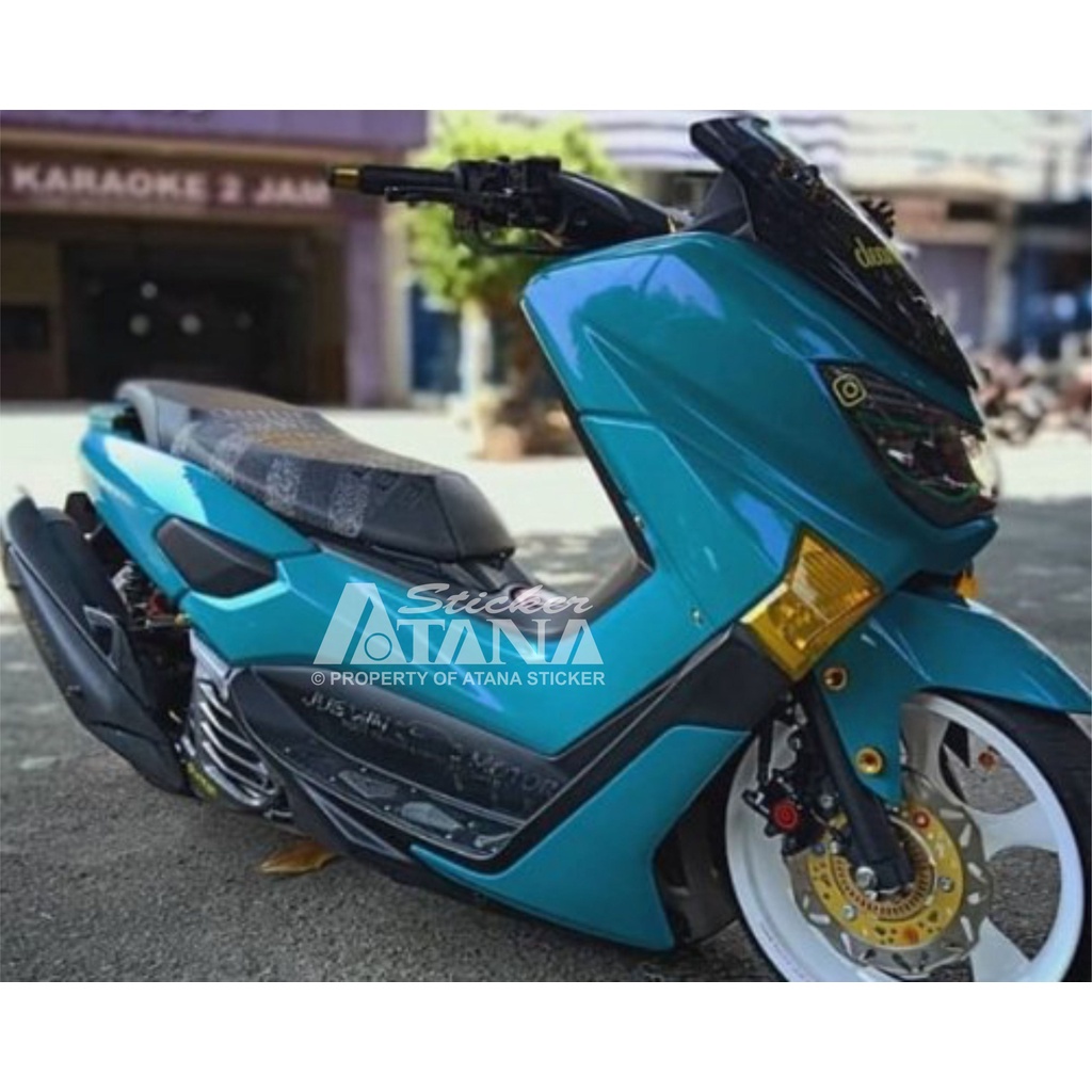 Skotlet Tosca Glossy Scotlet Turquoise Stiker Tukish Metalik Sticker Hijau Decal Vinyl Meteran Roll Sepeda Motor Matic Mobil Scotlite Body Scotlight Nyala Dekorasi Kaca Background Aquarium Lantai Tiang Aksesoris Scoopy PCX NMAX Lexi Vario Beat Mio Vespa