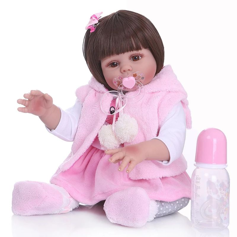 Full Silikon Boneka Reborn Premium cowok cewek 49 cm