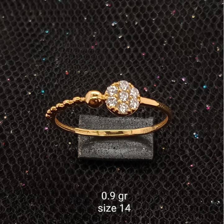 Cincin Emas 17 K - 0.9 gr Kadar 750 - CBS000000010