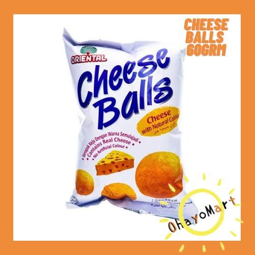 Oriental Cheese Balls mini pack / chiki balls oriental pack kecil 60gr halal