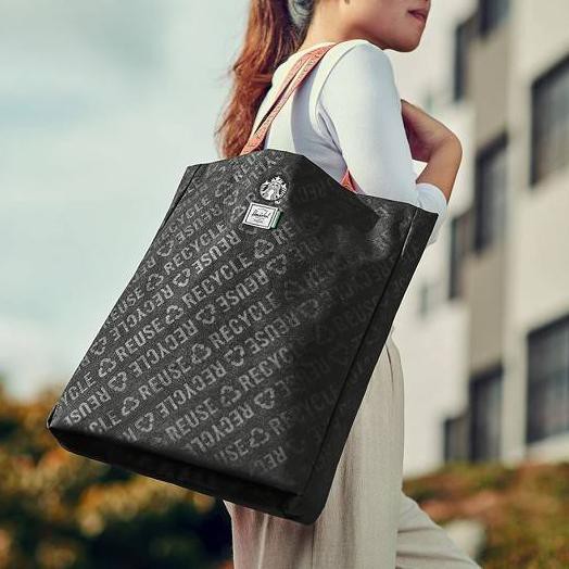 Big sale tas tote bag wanita korea✿ Starbucks x Herschel Tote Bag TasToteTerbaik