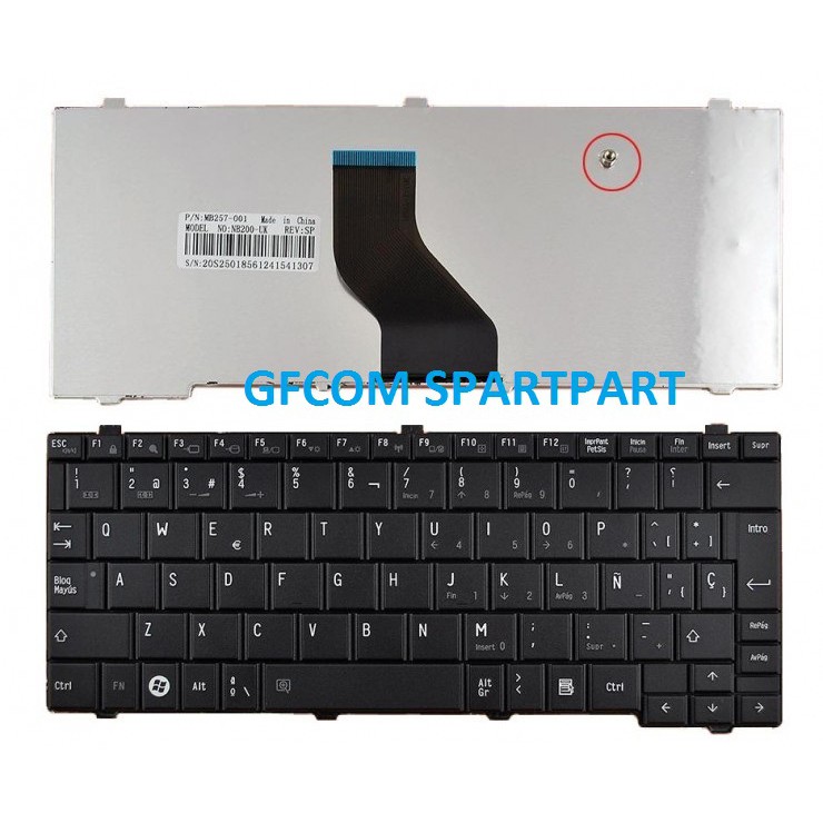 Keyboard Toshiba NB500 NB505 NB510 NB520 NB550D Black