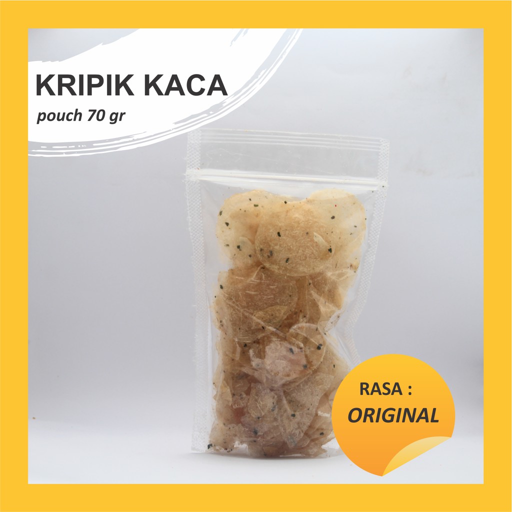 makanan ringan/keripik kaca/pouch 70 gram