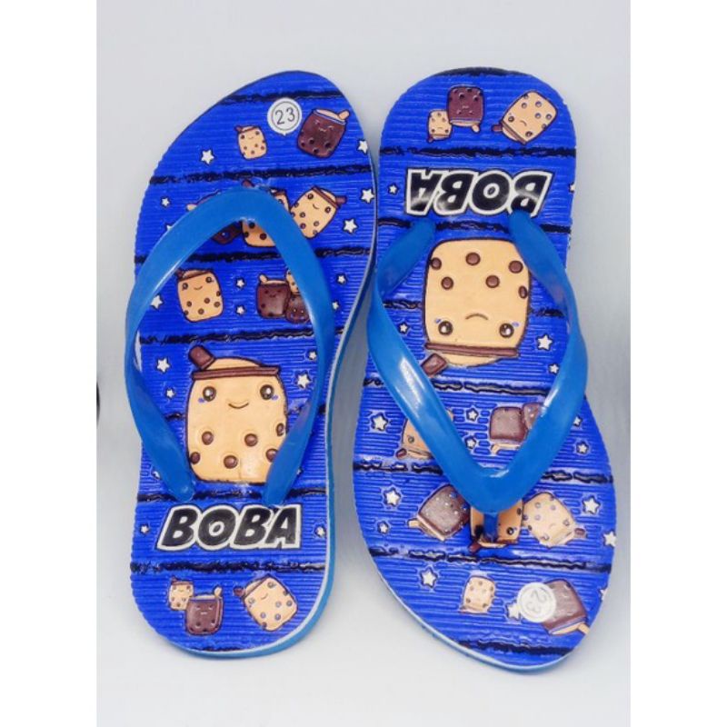 [Size 21-25] SANDAL BOBA SANDAL JEPIT ANAK PEREMPUAN 1-8 TAHUN MOTIF BOBA VIRAL / SANCU SANDAL LUCU ANAK CEWEK