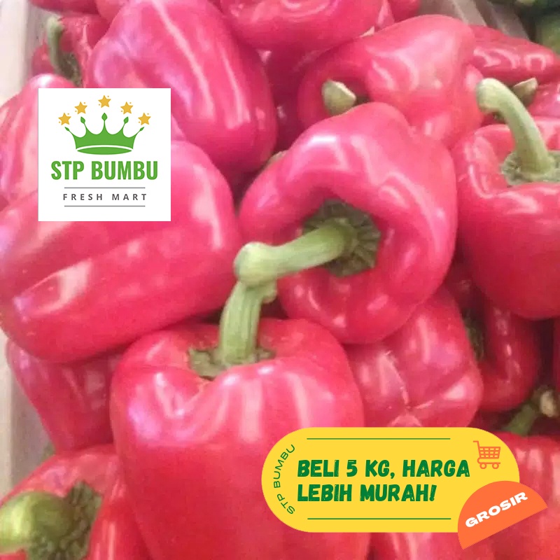 Paprika Merah Segar Fresh 1kg Sayur