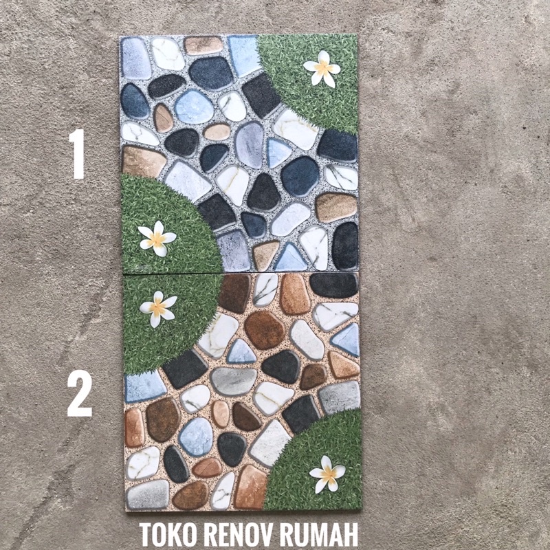 keramik 40x40 motif rumput / keramik taman/ keramik garasi/ keramik halaman/ keramik teras