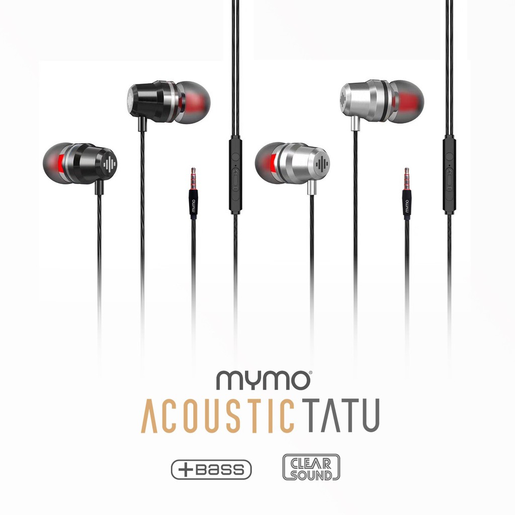 Headset Earphone MYMO ACOUSTIC TATU High Quality Extra Bass Handsfree Original Samsung Oppo Vivo