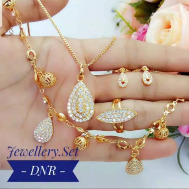 Xuping set perhiasan lapis emas 24k 0610