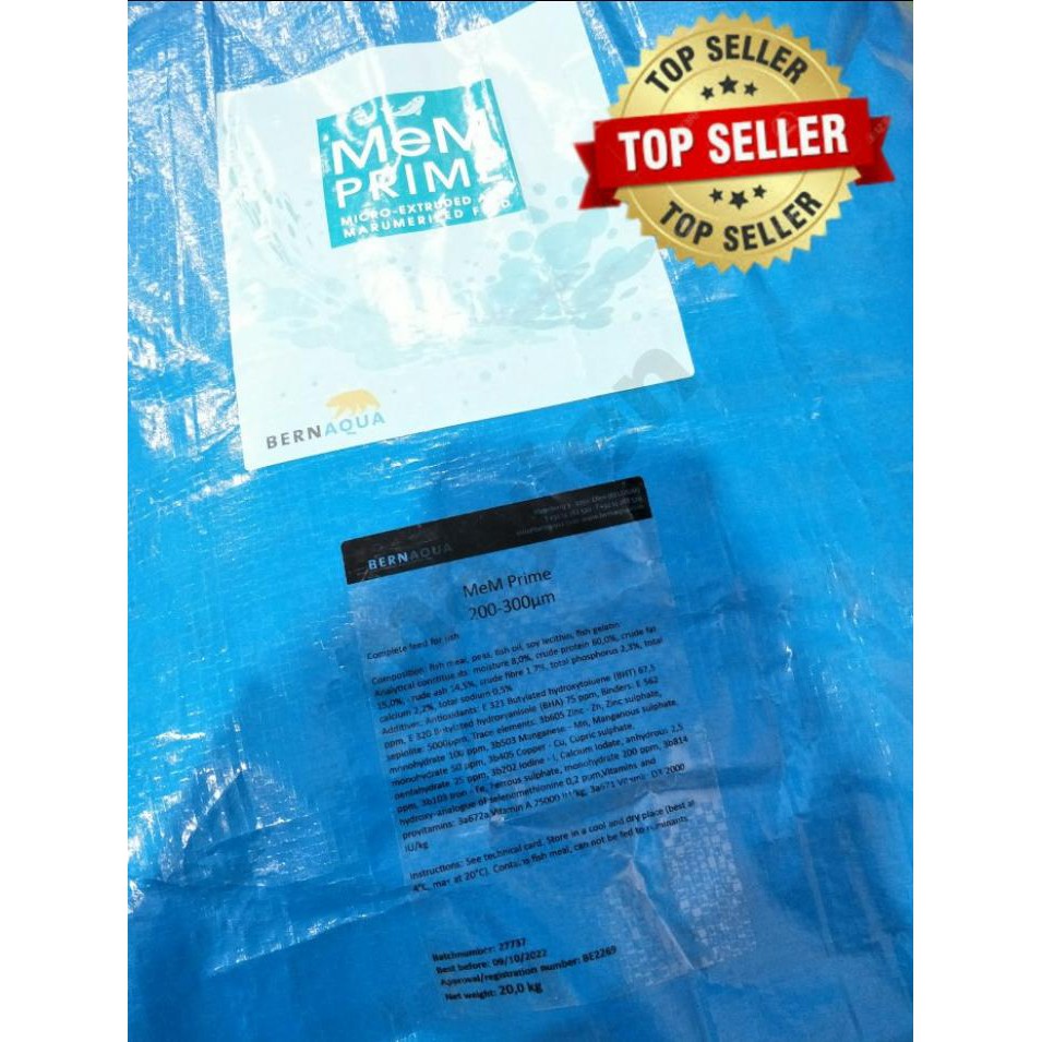 pelet mem prime 300 500 micron 20 kg