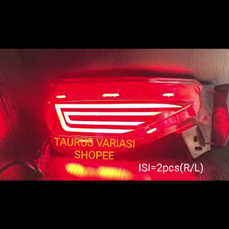 REFLEKTOR BUMPER BELAKANG MATA KUCING MOBIL TOYOTA ALL NEW FORTUNER 2016 2017 2018 2019 2020 2021 20