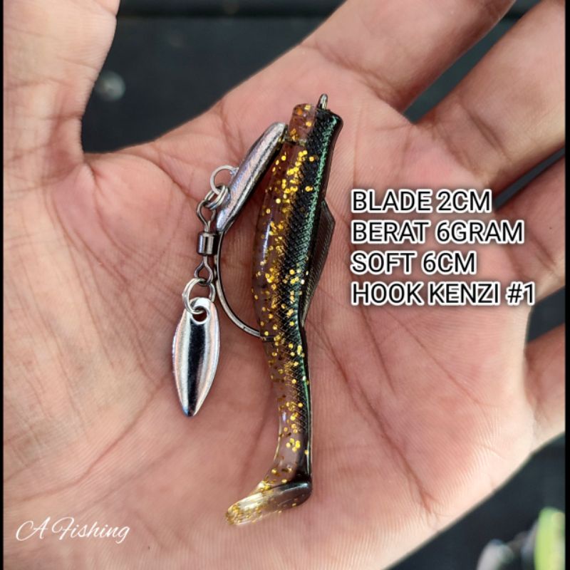 SOFT LURE 6CM PAKAI BLADE I A FISHING