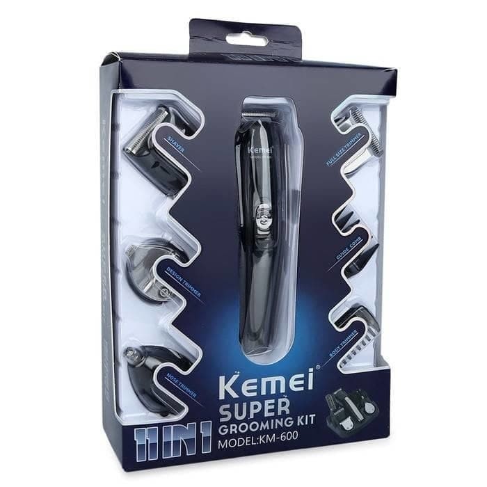 Kemei KM-600 Electric Hair Trimmer Clipper Alat Cukur Rambut Elektrik