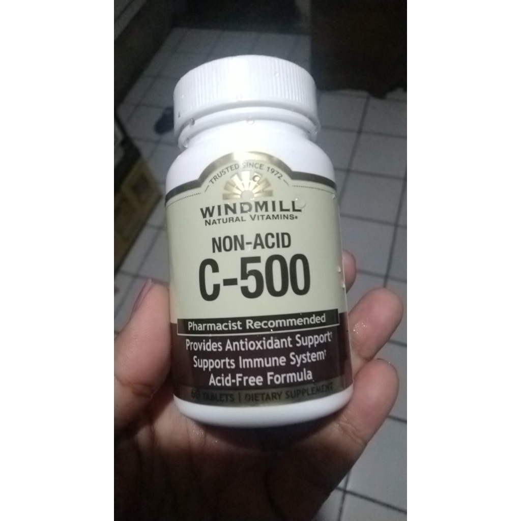 Windmill Natural Vitamin Non Acid 500 mg VIT C VITAMIN C 500mg