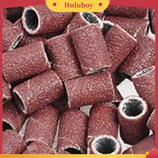 Huluboy Huluboy♡ 50pcs Amplas Kuku Bentuk Bulat Untuk Nail Art DIY