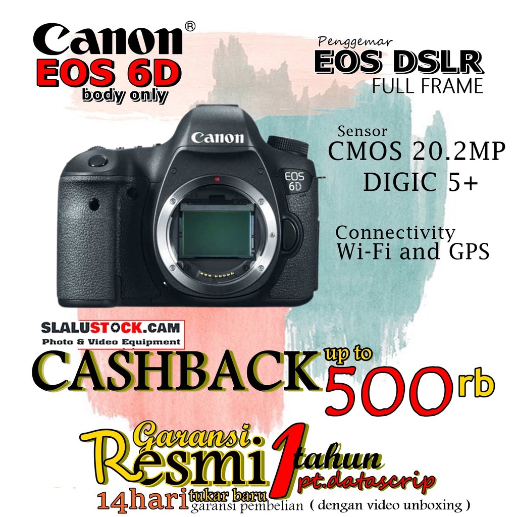 Canon Eos 6D Body Only - Camera Canon 6D BO Full Frame - Canon 6D BO