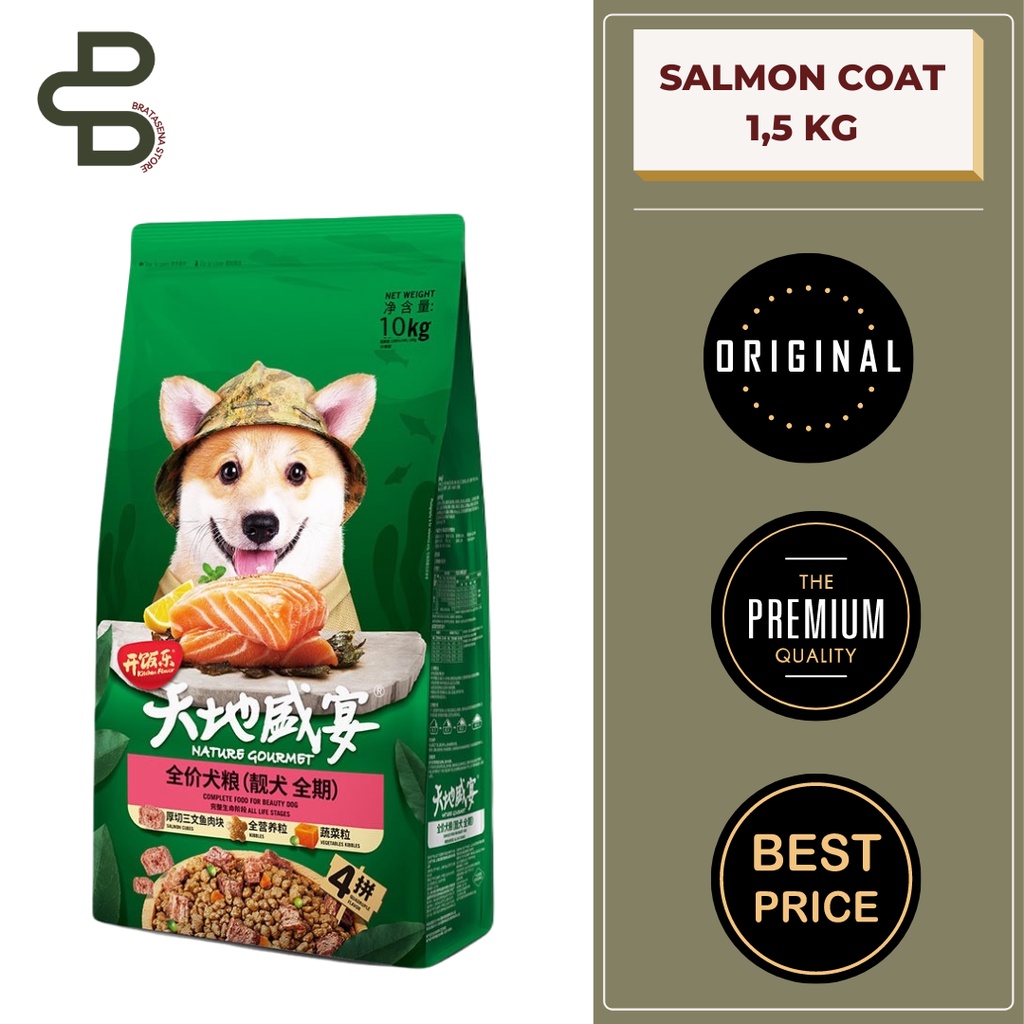 KITCHEN FLAVOR NATURE GOURMET SALMON COAT DOG FOOD 1,5KG FRESHPACK