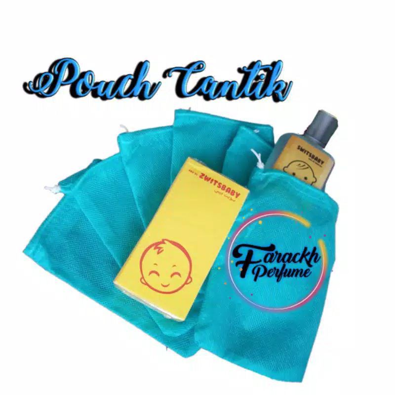 pouch serut Tas pouch Kantong serut keren bahan Spongebon termurah