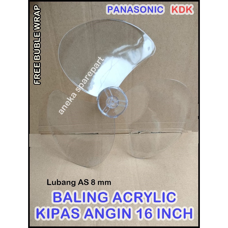 BALING ACRYLIC KIPAS ANGIN PANASONIC KDK 16 INCH