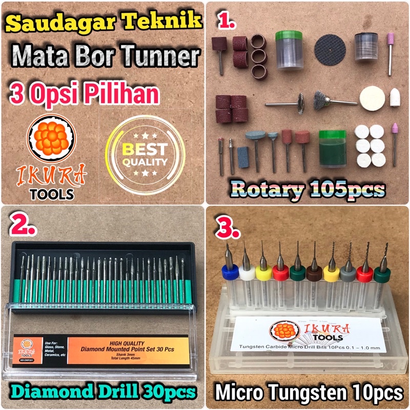 Mata Bor Tuner Set Mata Gerinda Mini Ukir amplas potong Set Tungsten Carbride Mini Die Grinder Set