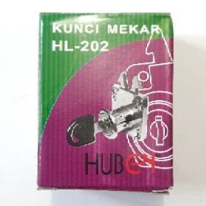 Kunci Laci Mekar HL 202 Huben Lemari Pintu Geser Sliding Laci Loker (E5154)