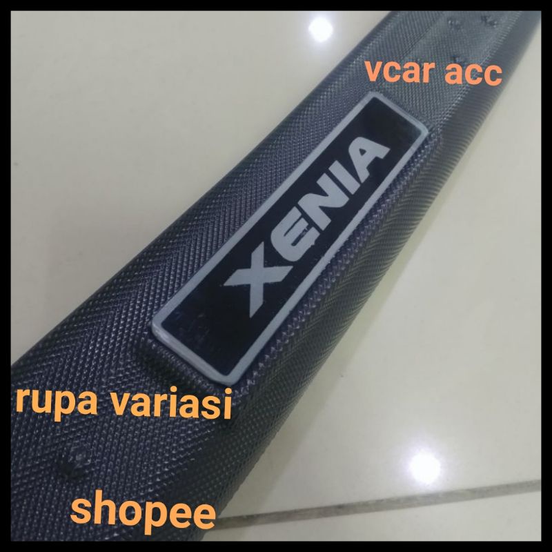 silplate sill plate bagasi belakang daihatsu all great new xenia 2012 sampai 2018 2013 2014 2015 2016 2017 plastik abs tempel hitam