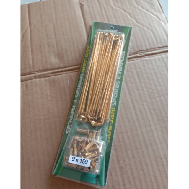 Jari jari MOTOR WARNA GOLD ukuran 159 satria Supra dll jari TDR motor