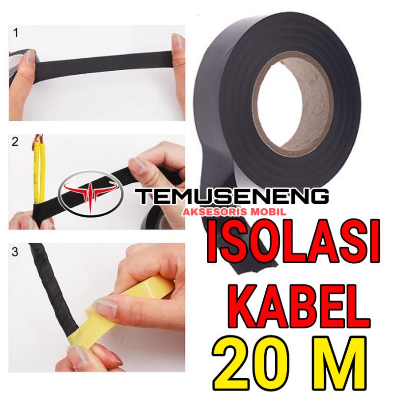 Isolasi Kabel Listrik 20 Meter Isolatip Lakban Kabel Listrik Tebal