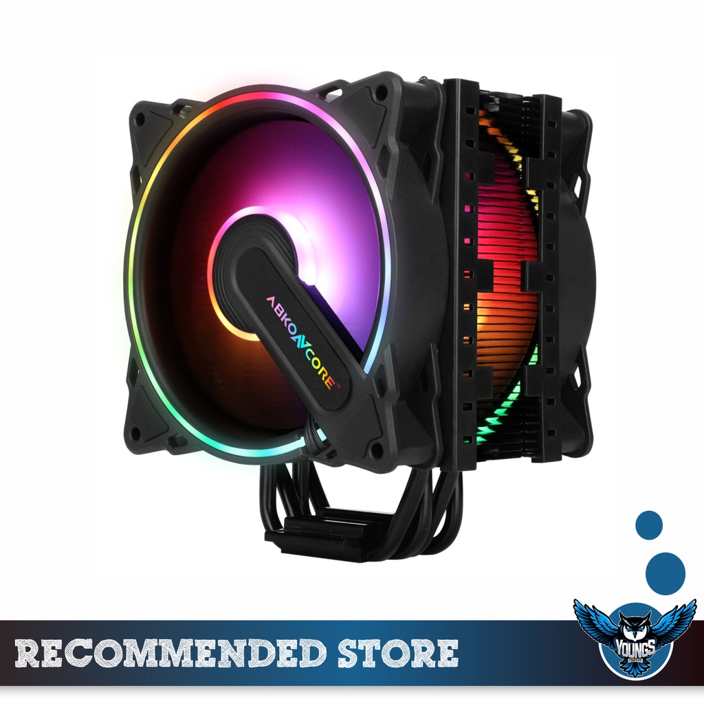 CPU COOLER ABKONCORE COOLSTORM T404B DUAL SYNC ARGB