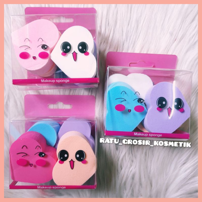 SPONGE MAKE UP SET ISI 4 PCS/SPONS BEDAK