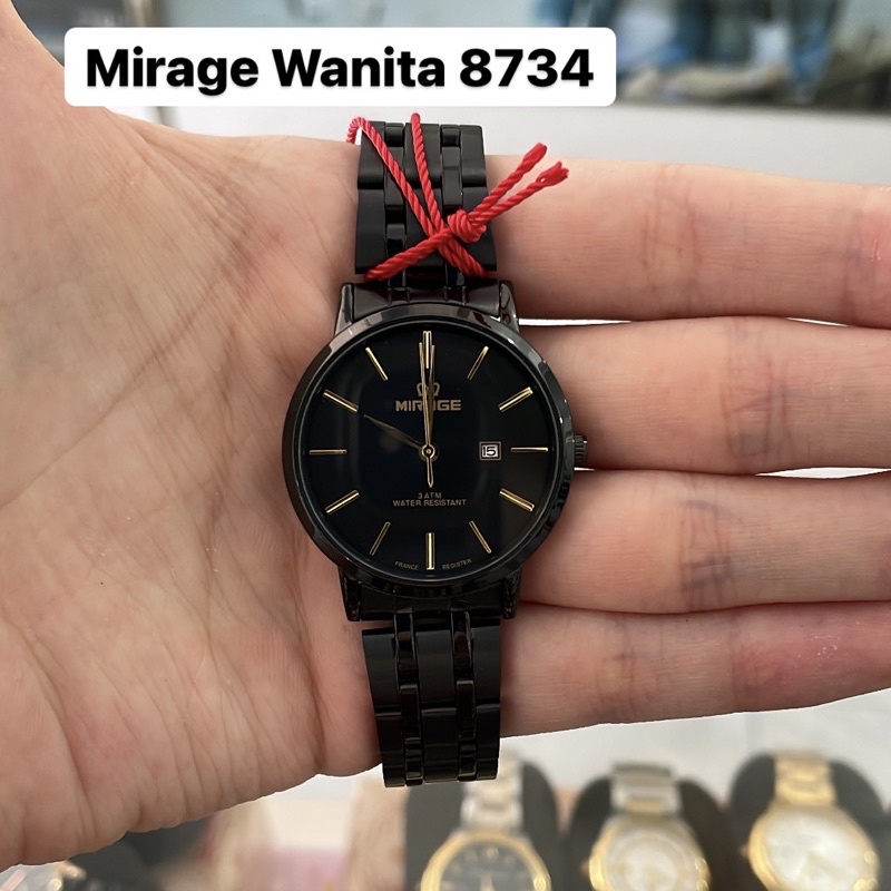 Jam Tangan Mirage 8734 Wanita Hitam