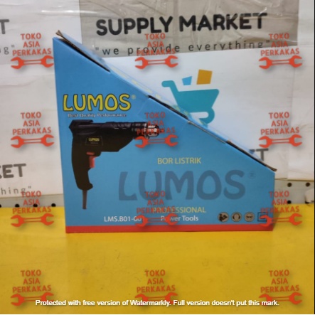 BOR LUMOS POWER Mesin Bor Besi Kayu Bor set 10mm