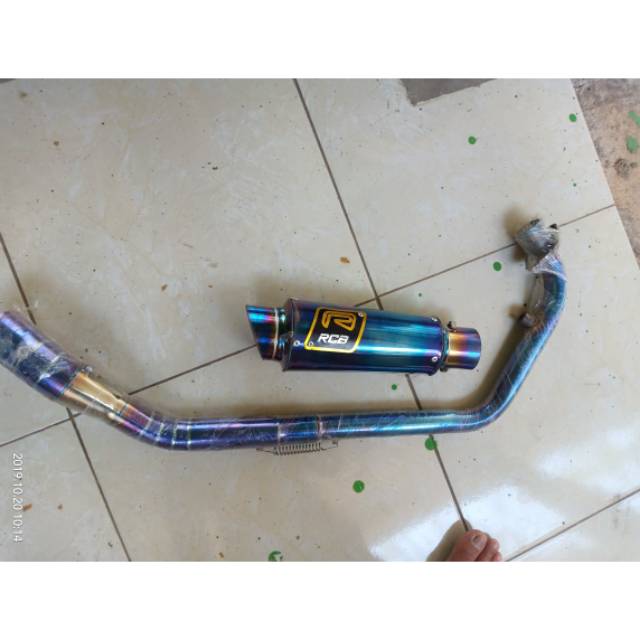 Knalpot rcb bluemon for sonic 150r .cbr new ada