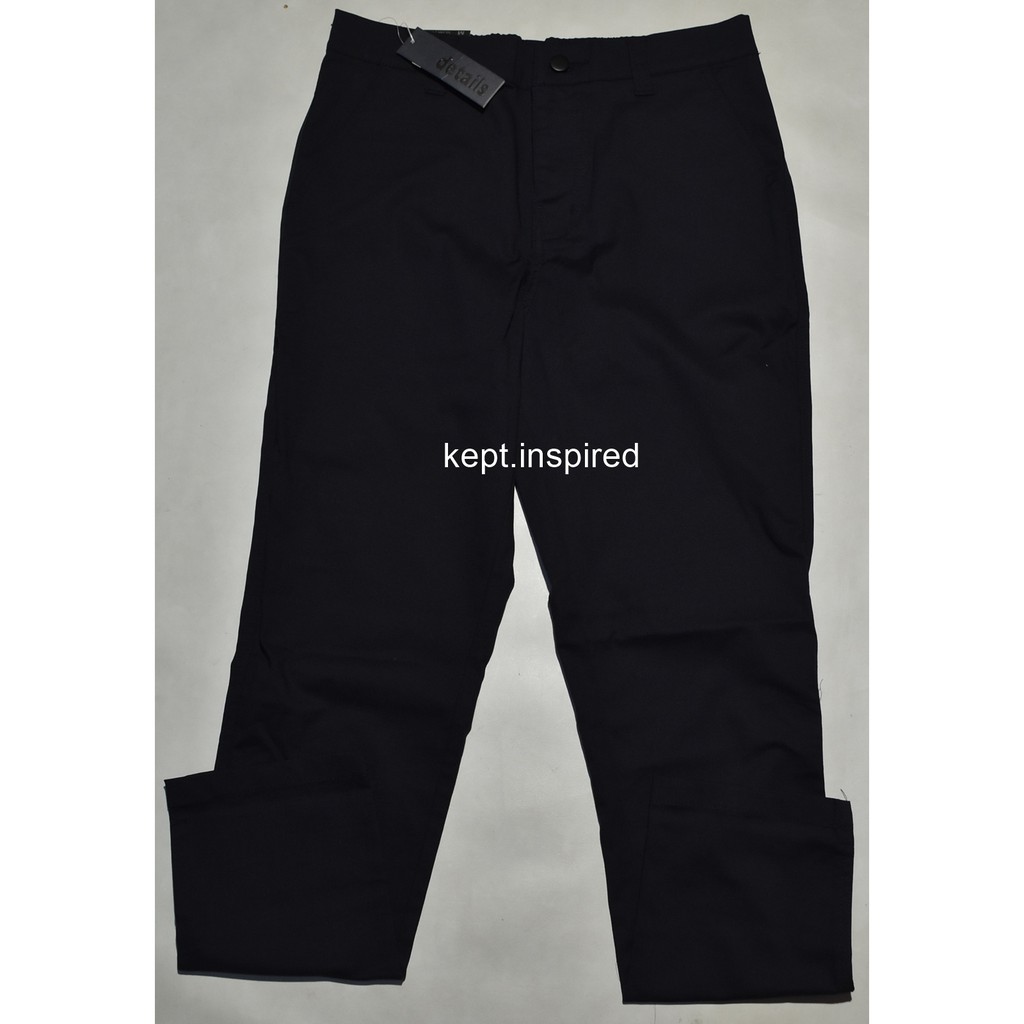 Celana Panjang Pria Chinos DETAILS Navy Slimfit DET 10