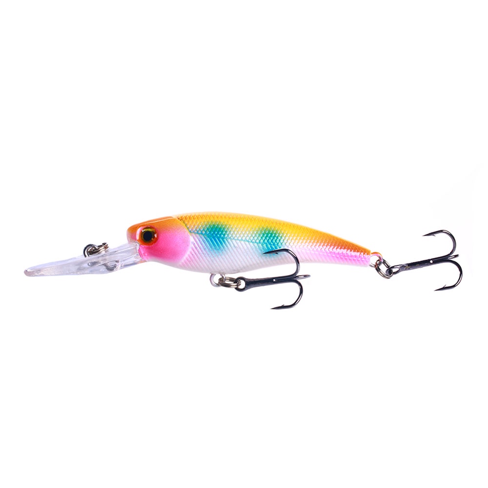 HENGJIA 1PCS 9.5CM 8G Floating Umpan Pancing Fishing Lure Minnow Swimbait Bass Bait Wobbler Ikan Tackle