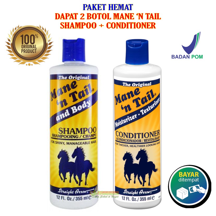 Shampo Anti Rontok Mane N Tail Original Shampoo Kuda n