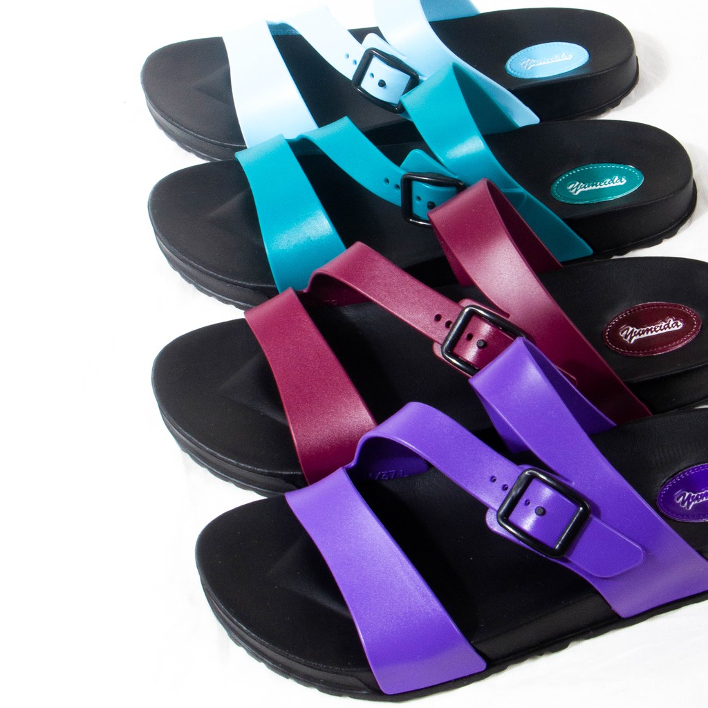 Sandal Jepit Karet Wanita Tali Karet Warna Warni Yumeida 7121L Original