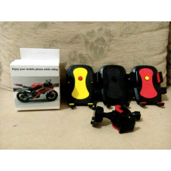Holder Motor Jepit - Sepeda - Holder Hp - Universal Holder Sepeda dan Motor