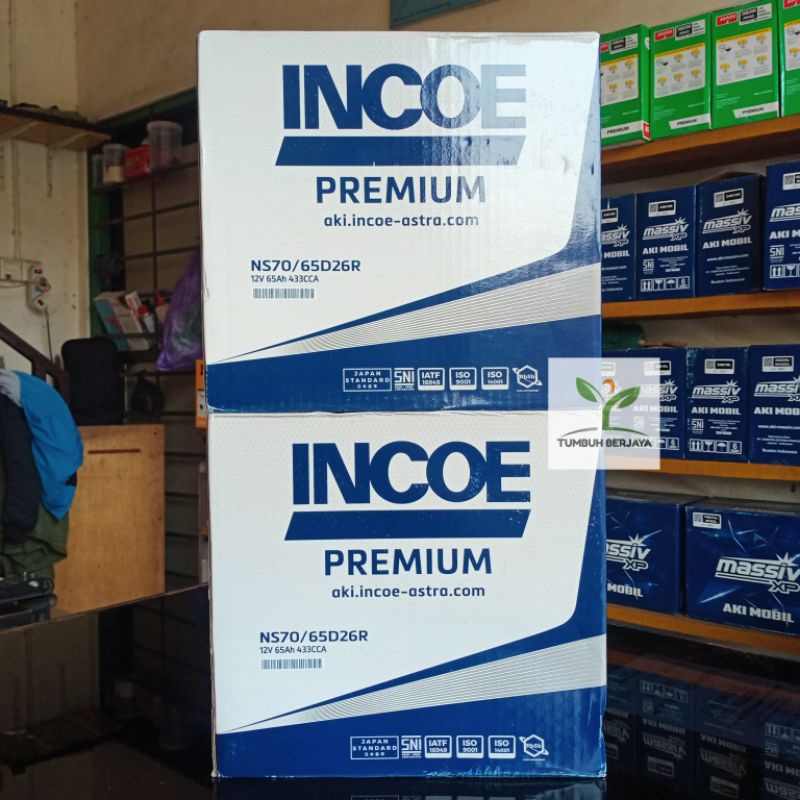 Aki Mobil INCOE PREMIUM NS70 NS70L Truk X-Trail Panther Kijang Timor dll